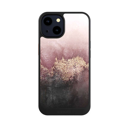 Apple iPhone 14 NIVOcore Rosa Himmelsstaub Golddruck