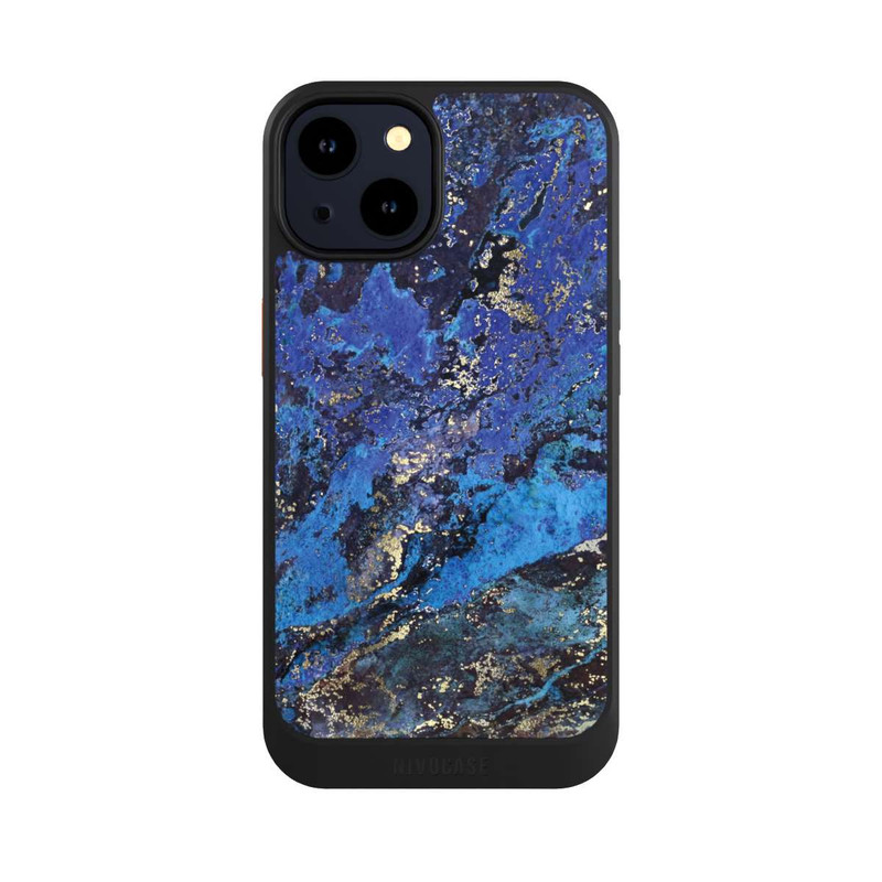 iPhone 14 NIVOcore Lapislazuli blau und gold