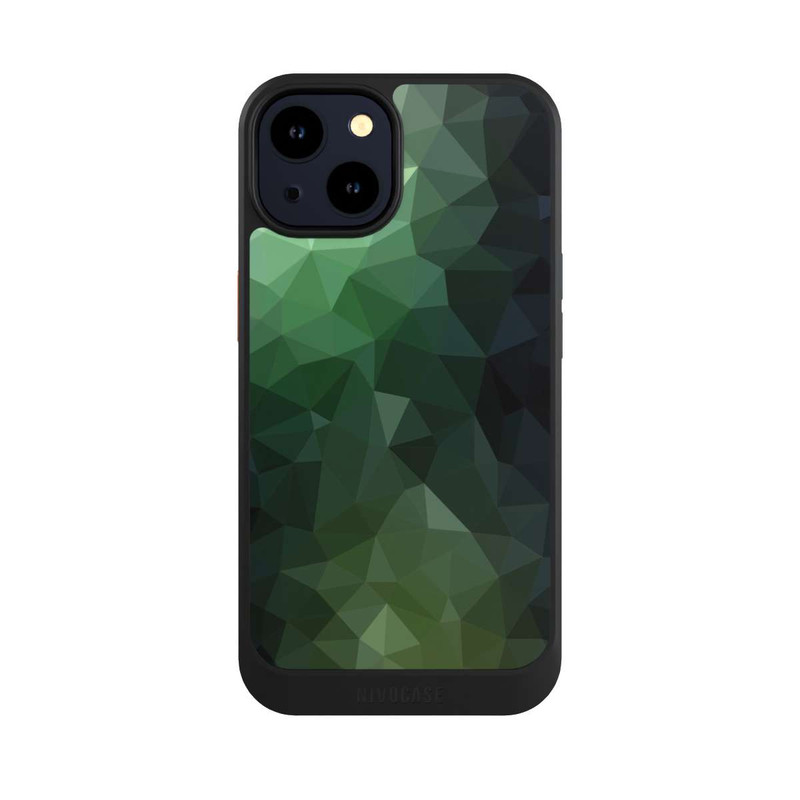 iPhone 14 NIVOcore Polygonal Mosaic Green