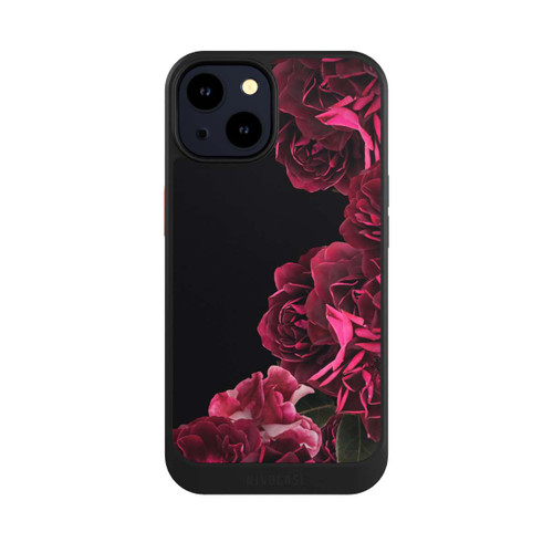 Apple iPhone 14 NIVOcore Vintage Rosen auf Schwarz
