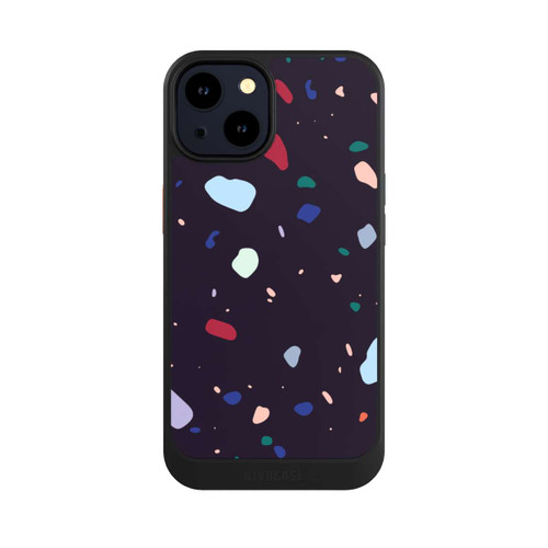 Apple iPhone 14 NIVOcore Moderner dunkel abgerundeter Terrazzo