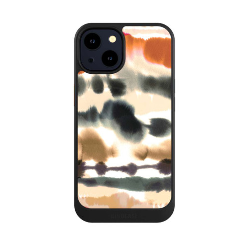 Apple iPhone 14 NIVOcore Weiche nautische Aquarelllinien Orange
