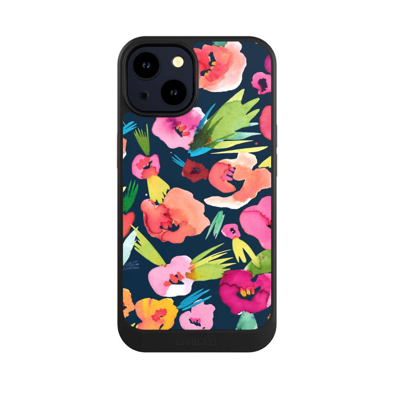 iPhone 14 NIVOcore Fleurs tropicales aquarelles