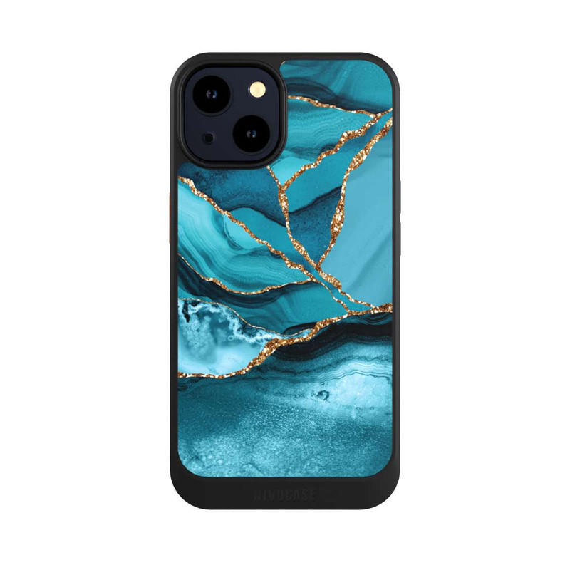 iPhone 14 NIVOcore Eisblaue Marmor Landschaft