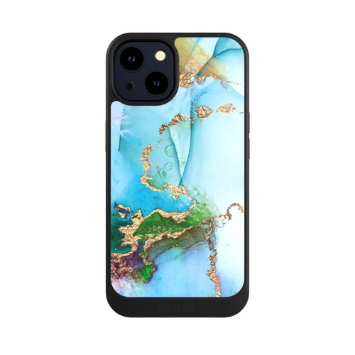 Apple iPhone 14 NIVOcore Bunter Marmor-Glitzer-Look