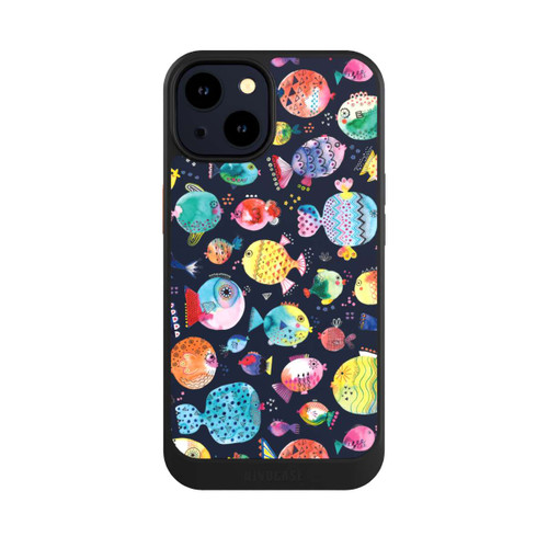 Apple iPhone 14 NIVOcore Strandkugelfische Kinder Marineblau