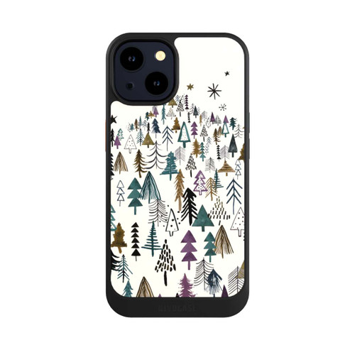 Apple iPhone 14 NIVOcore Bergbäume Wald Lila