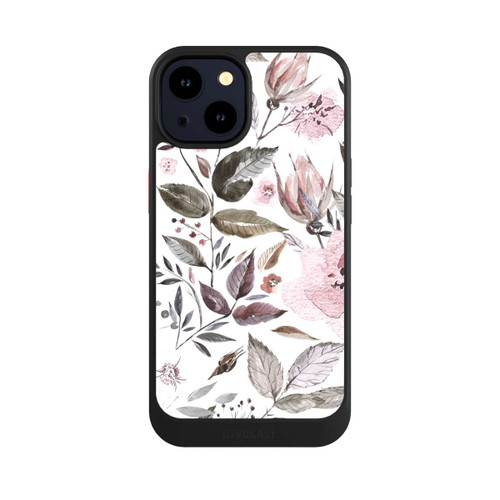 Apple iPhone 14 NIVOcore Aquarell braune Rosenblüten