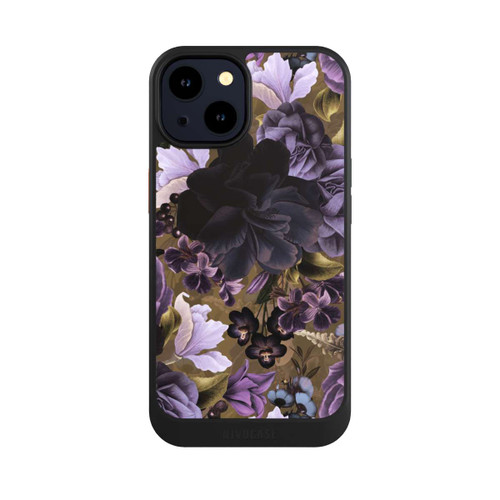 Apple iPhone 14 NIVOcore  Lila und goldene Vintageblumen