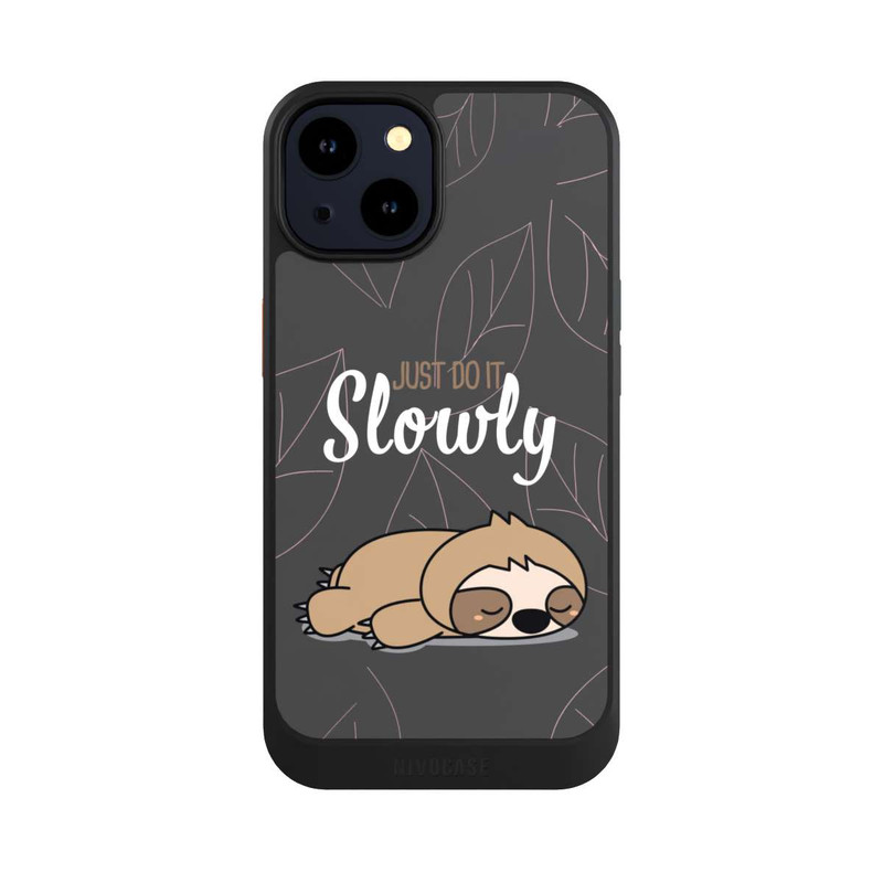 iPhone 14 NIVOcore Just Do It Slowly Sloth Grey