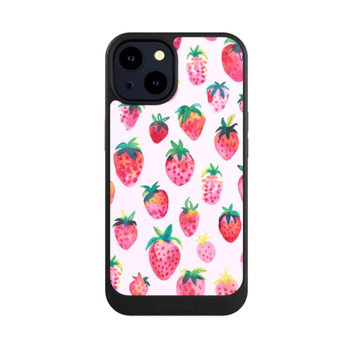 Apple iPhone 14 NIVOcore Aquarell Erdbeeren