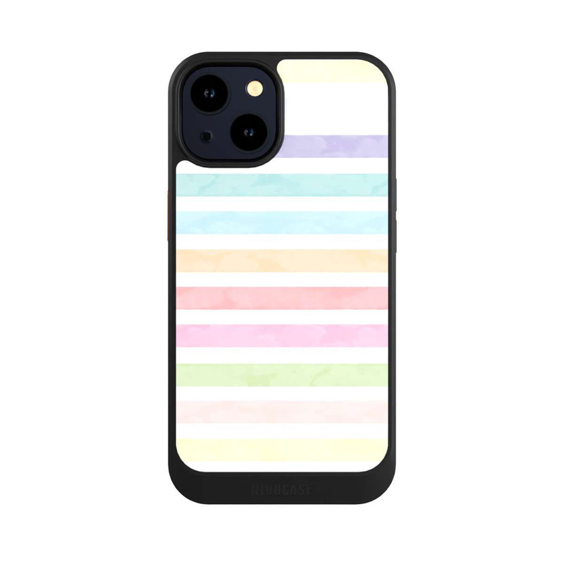 iPhone 14 NIVOcore Regenbogenfarbene Streifen