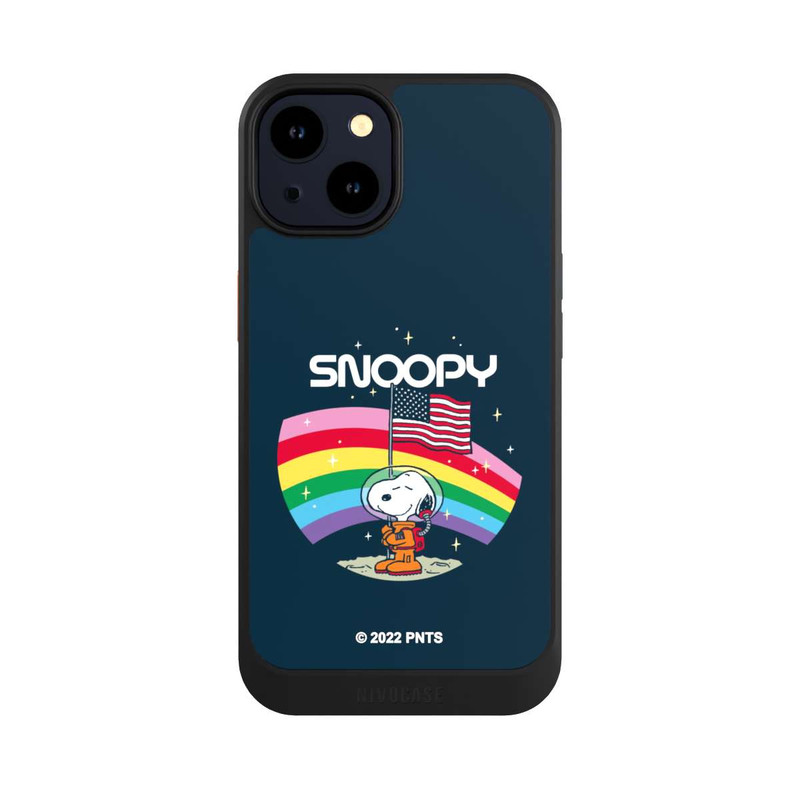 iPhone 14 NIVOcore Snoopy Space Traveller Rainbow
