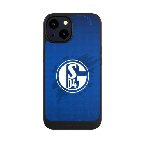 Apple iPhone 14 NIVOcore Schalke 04 Farbe Fleck Blau