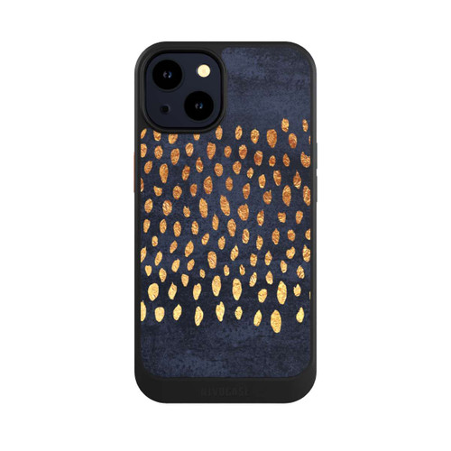 Apple iPhone 14 NIVOcore Muster Gold und Marine