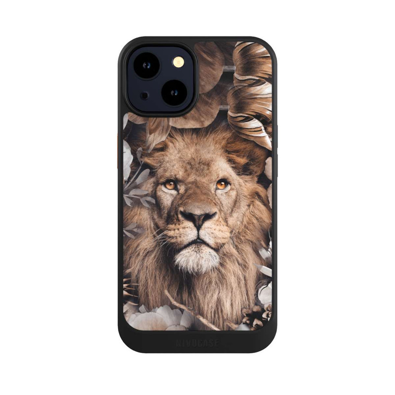 iPhone 14 NIVOcore Lion Flower Frame beige