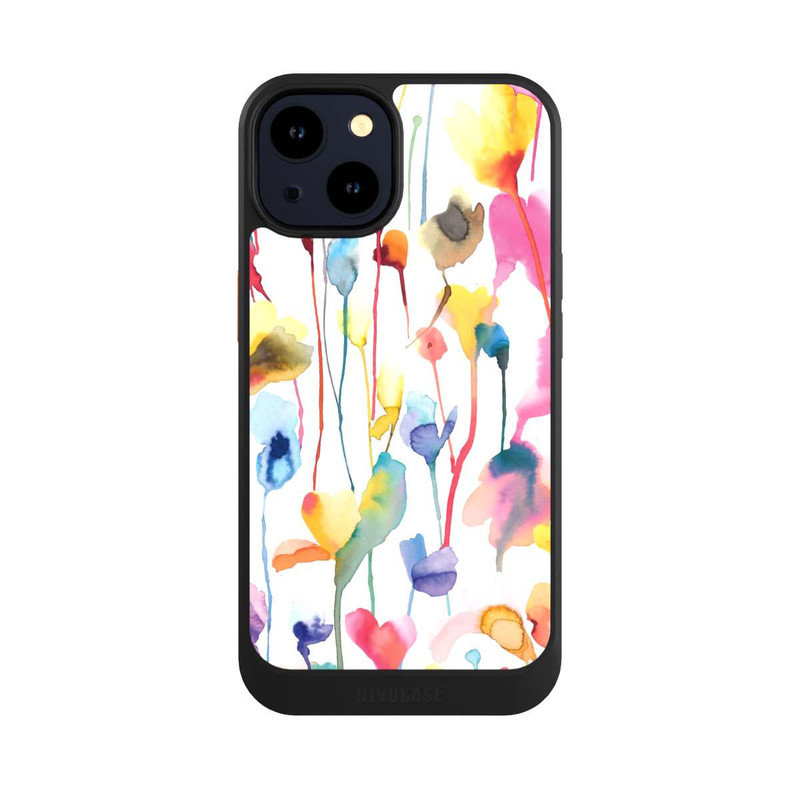 iPhone 14 NIVOcore Aquarell Wildblumen bunt