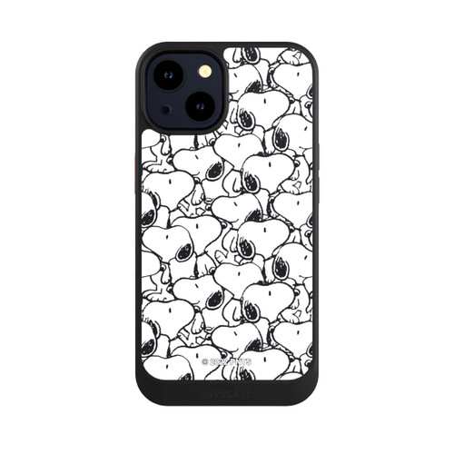 Apple iPhone 14 NIVOcore Snoopy Muster Schwarz und Weiß