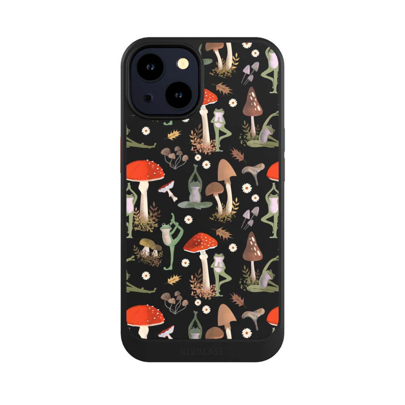 iPhone 14 NIVOcore Yoga-Frösche mit Pilzen