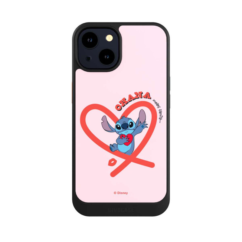 iPhone 14 NIVOcore Stitch Ohana Rosa Herz