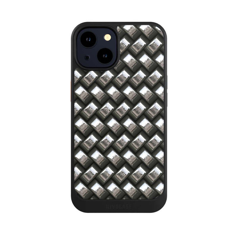 iPhone 14 NIVOcore Glamour Silver Metal