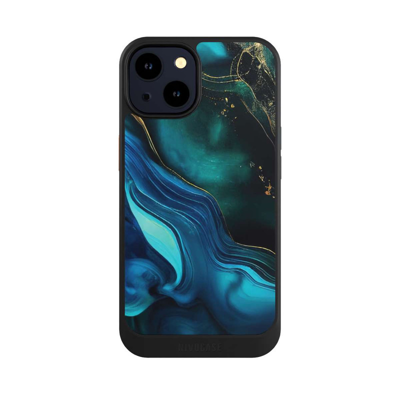 iPhone 14 NIVOcore Blue Gold Ink