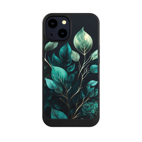 Apple iPhone 14 NIVOcore Eucalyptus Dark Background