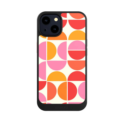 Apple iPhone 14 NIVOcore Retro Trend Muster Orange