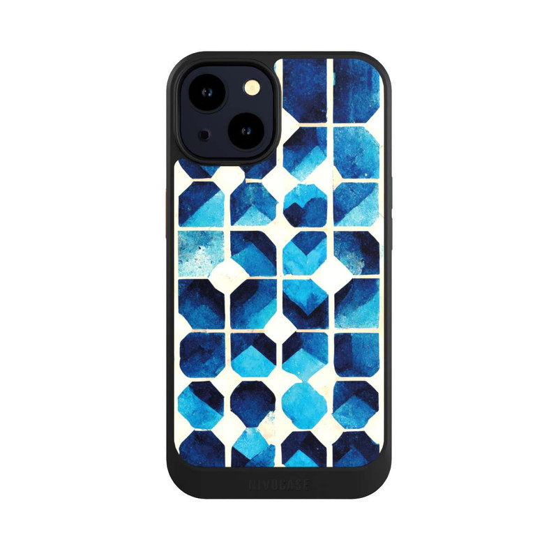 iPhone 14 NIVOcore Motif bleu