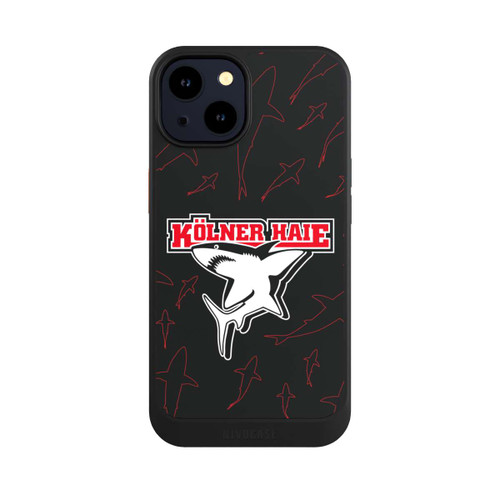 Apple iPhone 14 NIVOcore Haie Muster Rot