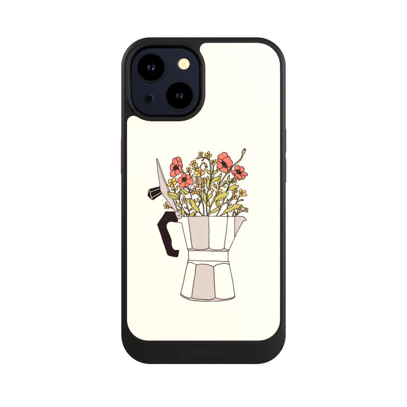 iPhone 14 NIVOcore Moka Blumen