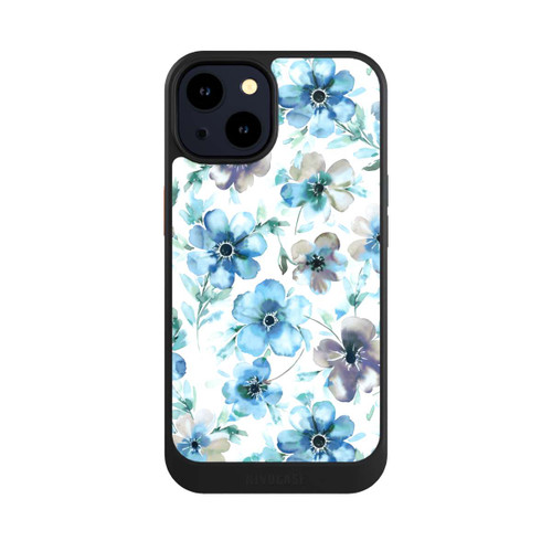 Apple iPhone 14 NIVOcore Blaues Blumenmuster Trendy