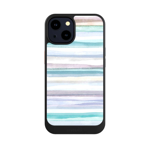 Apple iPhone 14 NIVOcore Pastellfarbene Streifen Blau