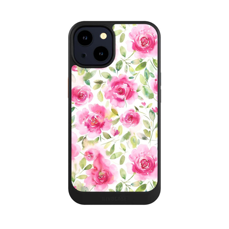 iPhone 14 NIVOcore Aquarell Frische Rosen