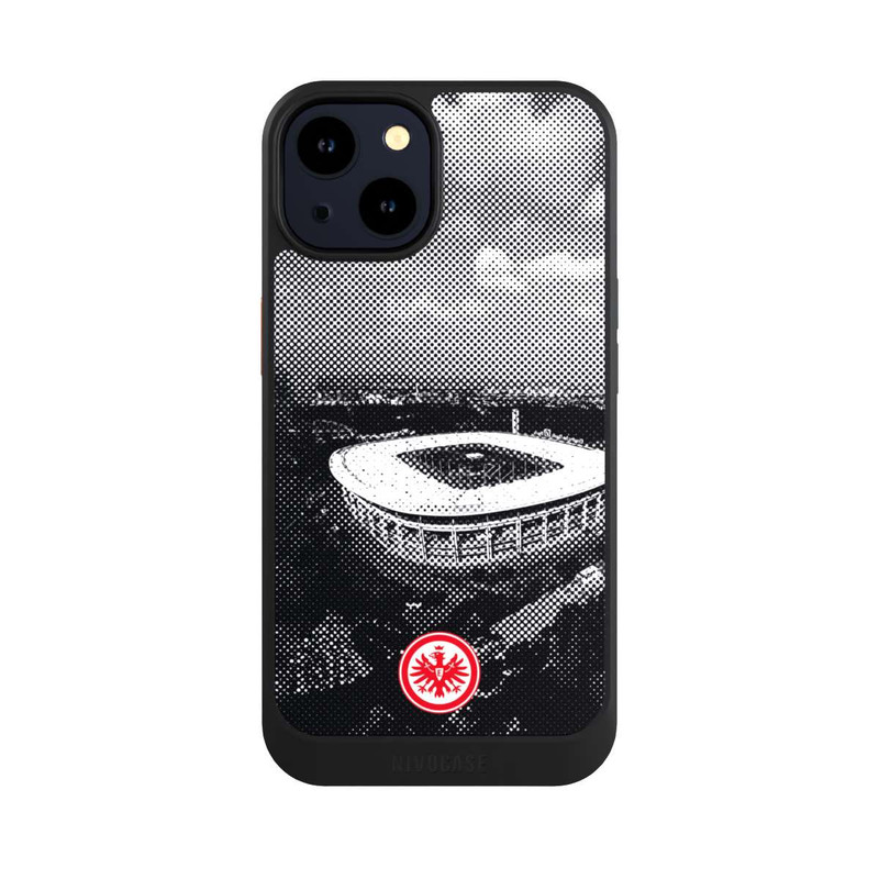iPhone 14 NIVOcore SGE Stadion Schwarz Weiß