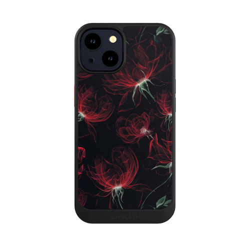 Apple iPhone 14 NIVOcore Tapete mit roten Blumen