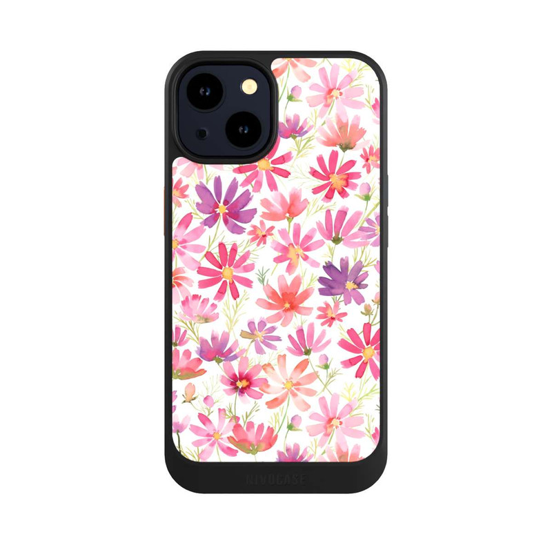 iPhone 14 NIVOcore Boho Cosmos Flowers Purple