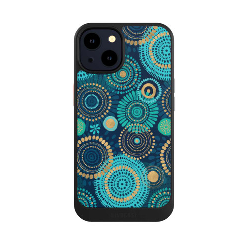 Apple iPhone 14 NIVOcore Blockprint India Teal Gold