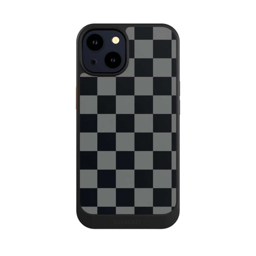 Apple iPhone 14 NIVOcore Schachbrett Schwarz Grau