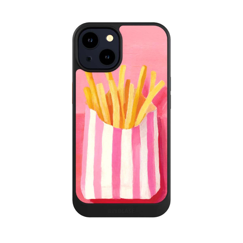 iPhone 14 NIVOcore Retro Fries Pink Watercolor