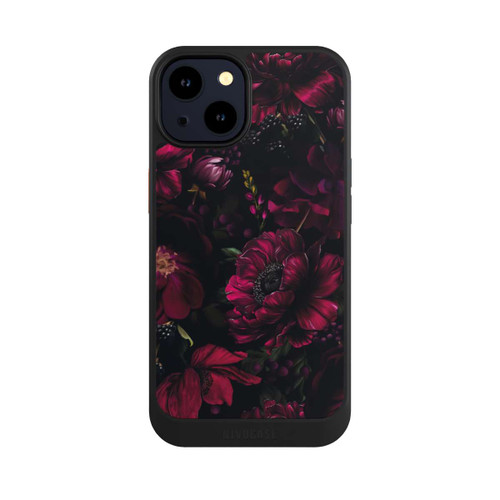 Apple iPhone 14 NIVOcore Dunkle Rote Blumen Liebe
