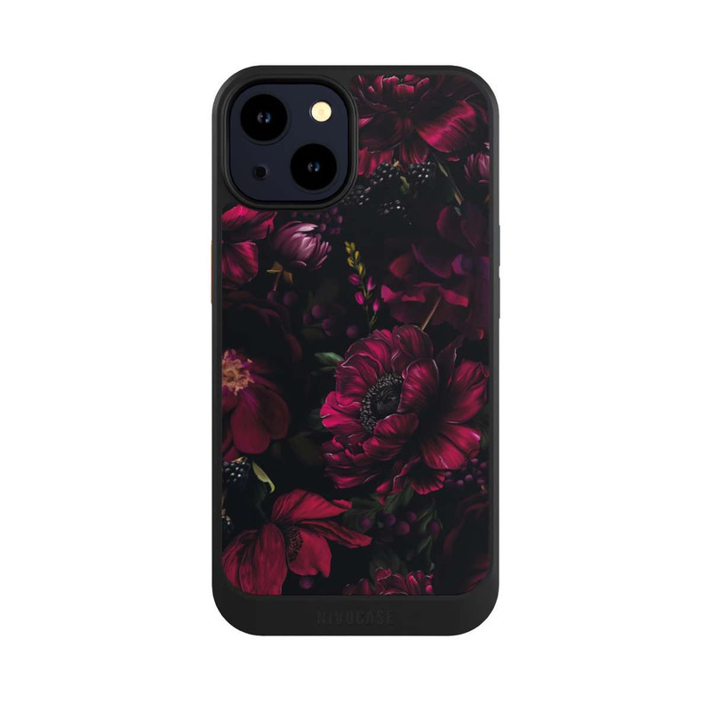 iPhone 14 NIVOcore Dark Red Flower Love