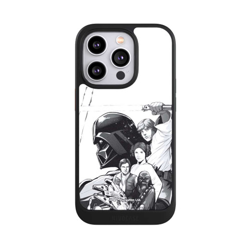 Apple iPhone 14 Pro NIVOcore Personnages StarWars - Noir et Blanc