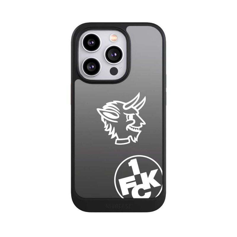 iPhone 14 Pro NIVOcore Teufelskopf FCK auf Schwarz