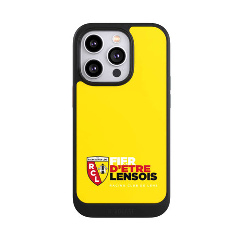 Apple iPhone 14 Pro NIVOcore Fond Logo RCL Jaune