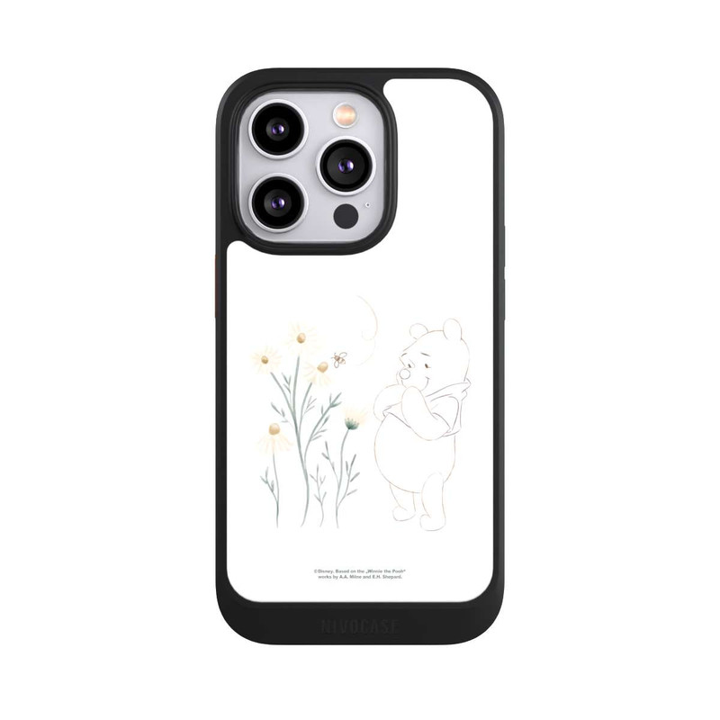 iPhone 14 Pro NIVOcore Winnie Puuh sieht sich Gänseblümchen an
