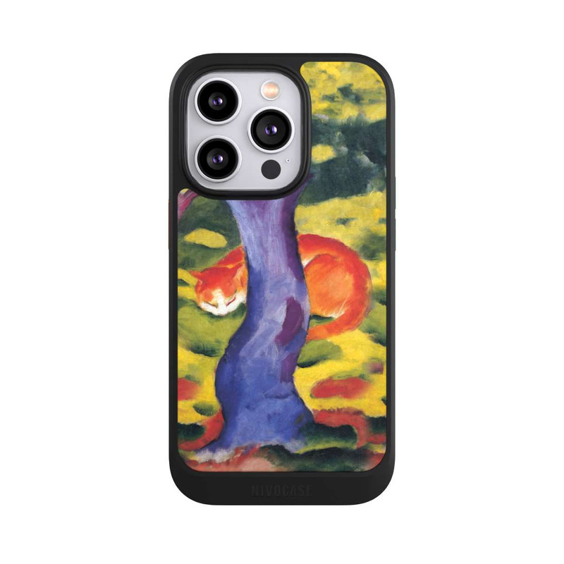 iPhone 14 Pro NIVOcore Katze hinter Einem Baum von Franz Marc