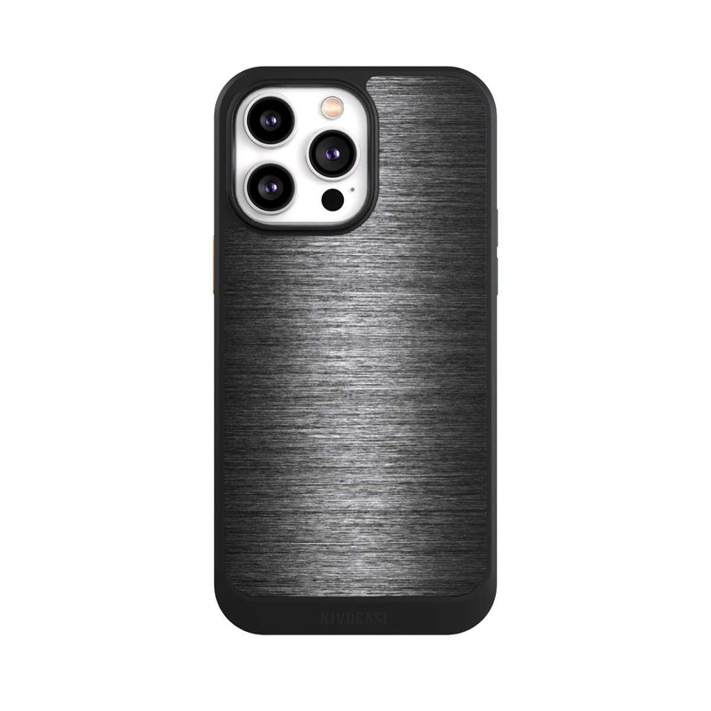 iPhone 14 Pro Max NIVOcore Metal Look - Anthrazit