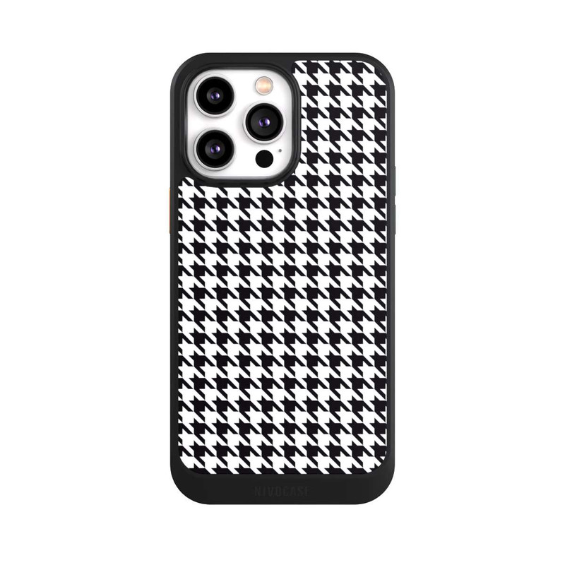 iPhone 14 Pro Max NIVOcore Houndstooth black-white