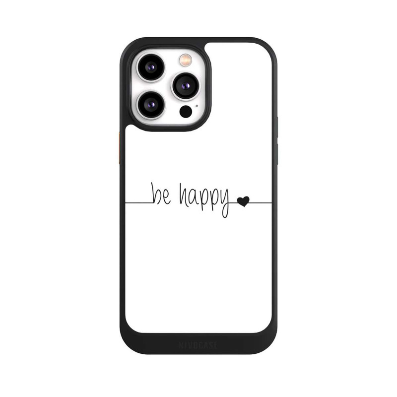 iPhone 14 Pro Max NIVOcore Be Happy White Background